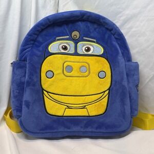 Chuggington Brewster Train Engine Plush 12" Small Kid's Backpack Bag Herschend